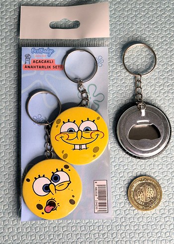 2'li SüngerBob Anahtarlık Seti SpongeBob - Görsel 4