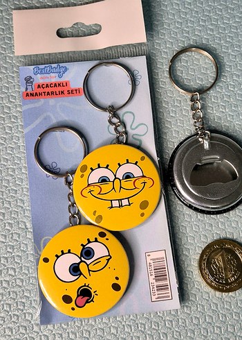 2'li SüngerBob Anahtarlık Seti SpongeBob - Görsel 2