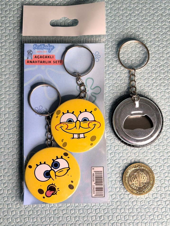 2'li SüngerBob Anahtarlık Seti SpongeBob - Görsel 4