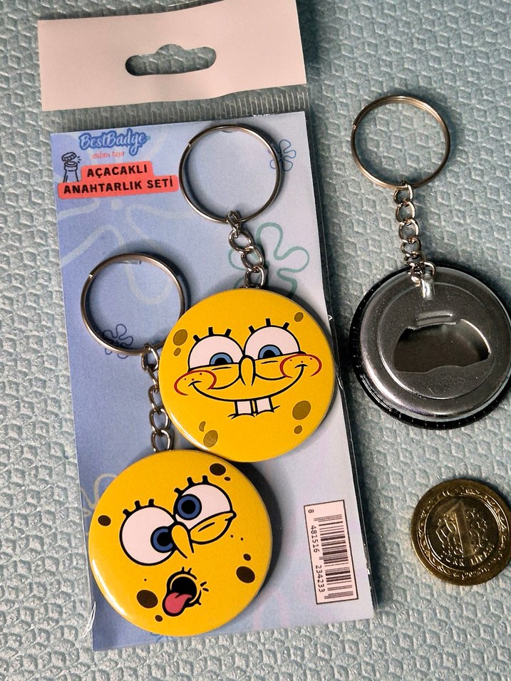 2'li SüngerBob Anahtarlık Seti SpongeBob - Görsel 2