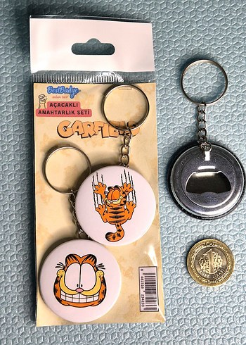 Garfield Anahtarlık Seti 2'li - Görsel 4
