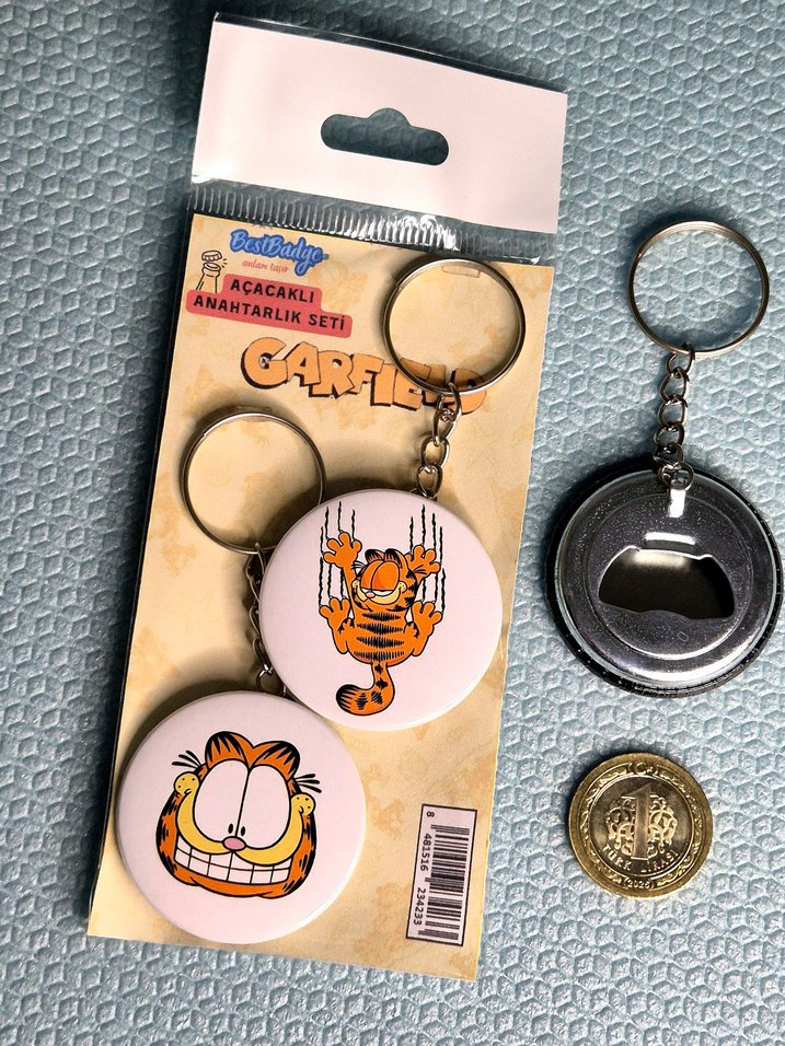 Garfield Anahtarlık Seti 2'li - Görsel 5