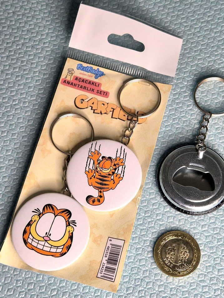 Garfield Anahtarlık Seti 2'li - Görsel 3