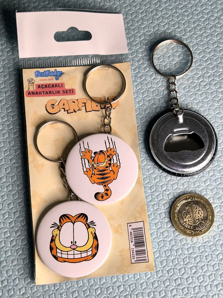 Garfield Anahtarlık Seti 2'li - Görsel 2