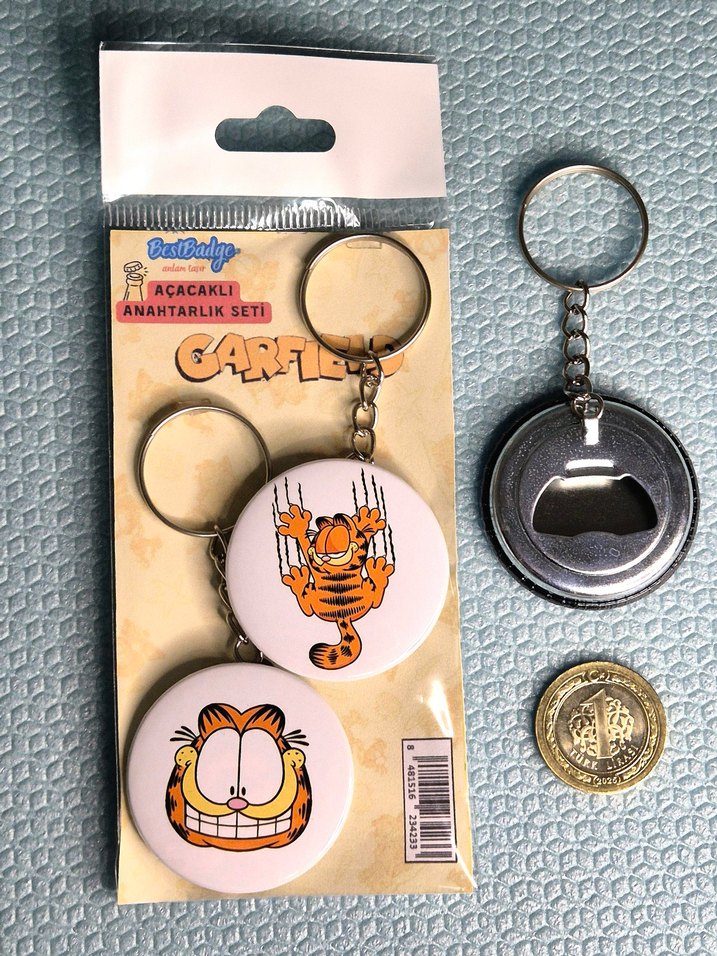 Garfield Anahtarlık Seti 2'li - Görsel 4