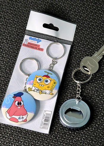 Baby Sponge Bob Patrick Anahtarlık Seti 2'li - Görsel 3