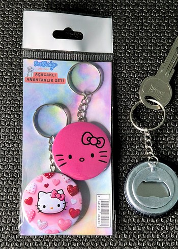 2'li Hello Kitty Anahtarlık Seti  - Görsel 5