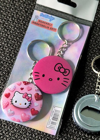2'li Hello Kitty Anahtarlık Seti  - Görsel 4