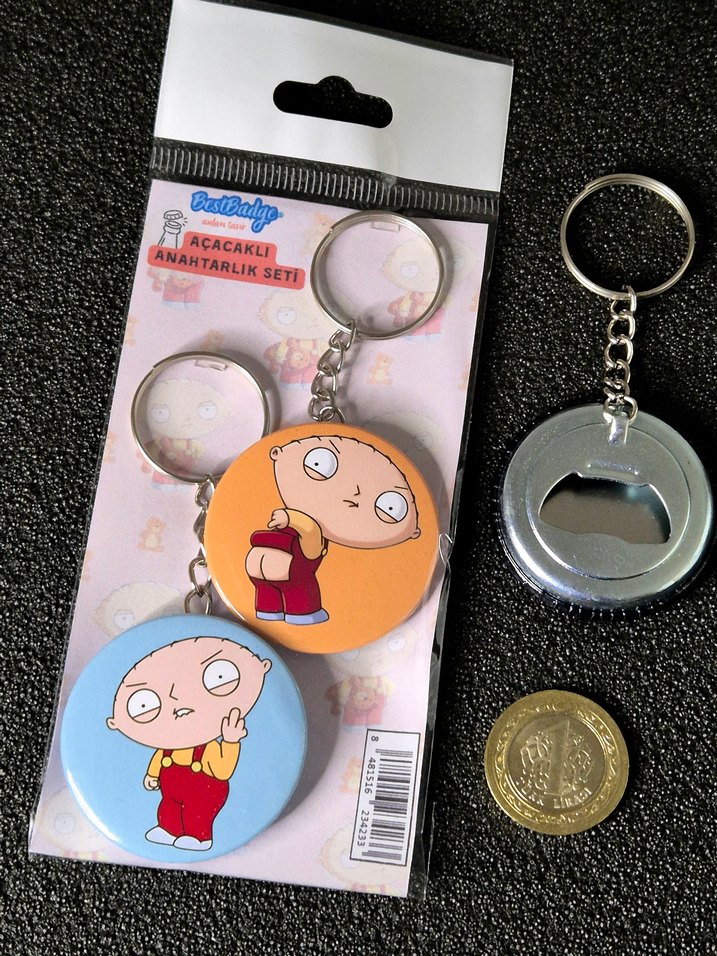 2'li Stewie Griffin Anahtarlık Seti - Görsel 2
