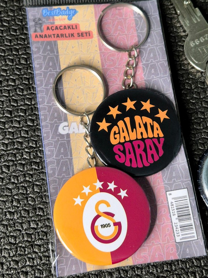 2'li Galatasaray GS Anahtarlık Seti - Görsel 3