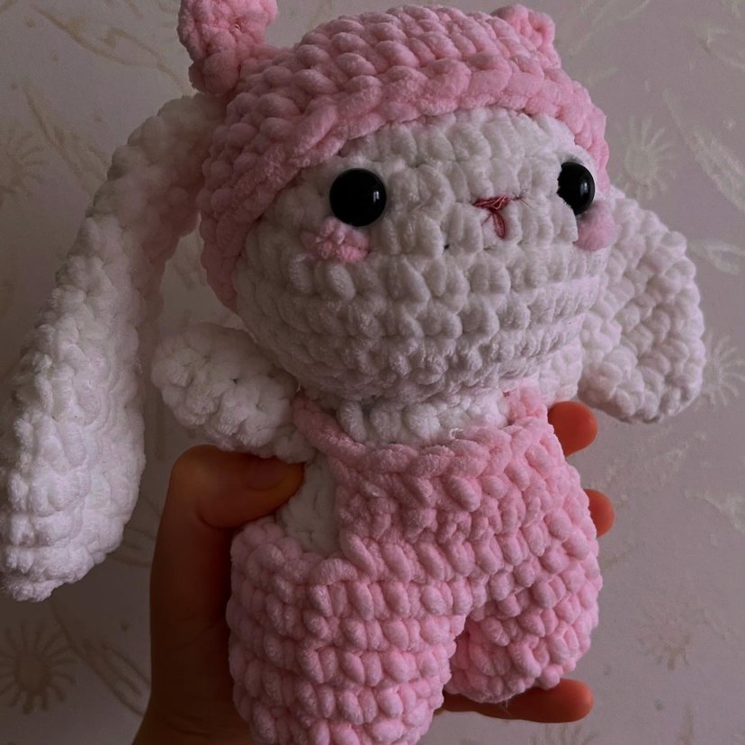 Pembe Peluş Oyuncak ve Takı Seti - Görsel 3