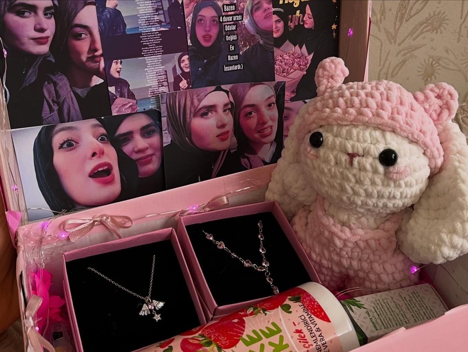 Pembe Peluş Tavşan Oyuncak Amigurumi - Görsel 3