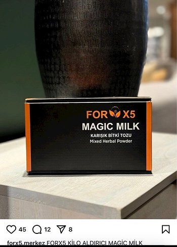 FORX5 Magic Milk Karışık Bitki Tozu kilo aldırıcı