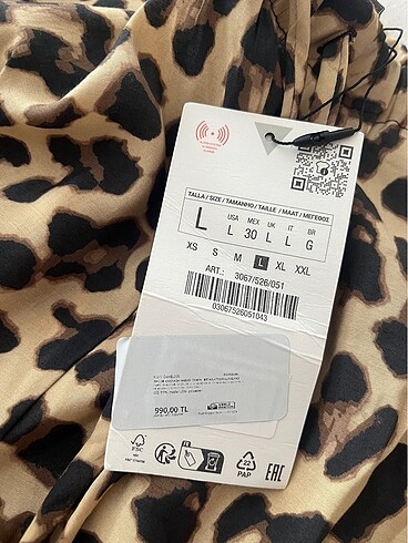 Zara leopar pantolon