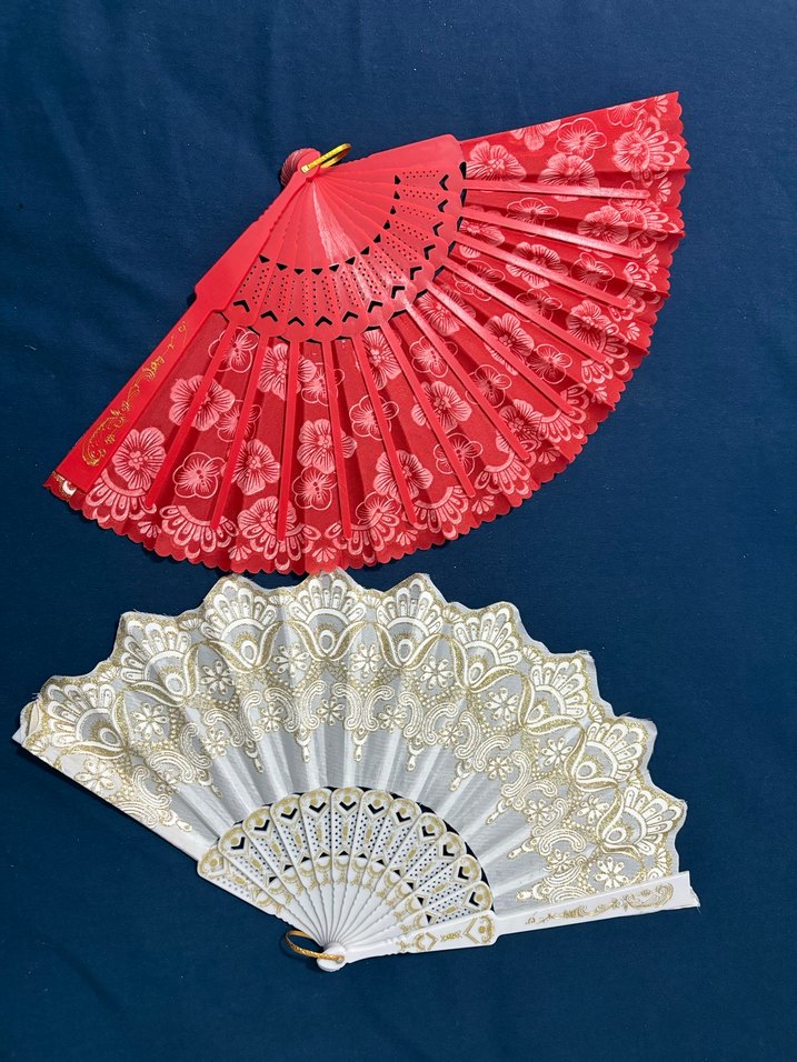 Beyaz Dantel El Yelpazesi - Görsel 2