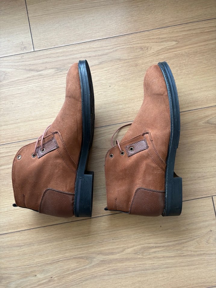 Kahverengi Süet Kadın Dolgu Topuk Bot - Görsel 2