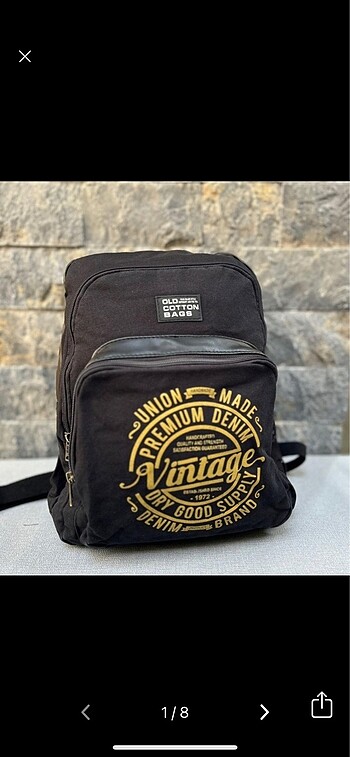 Old Cotton Cargo Unisex Sırt Çantası