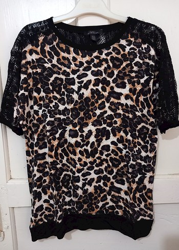 Zara Leopar Desenli Strappy Bluz