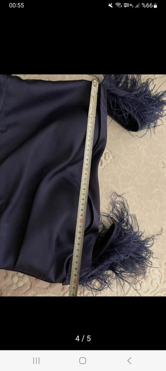 Saten Yırtmaçlı Abiye - Görsel 3