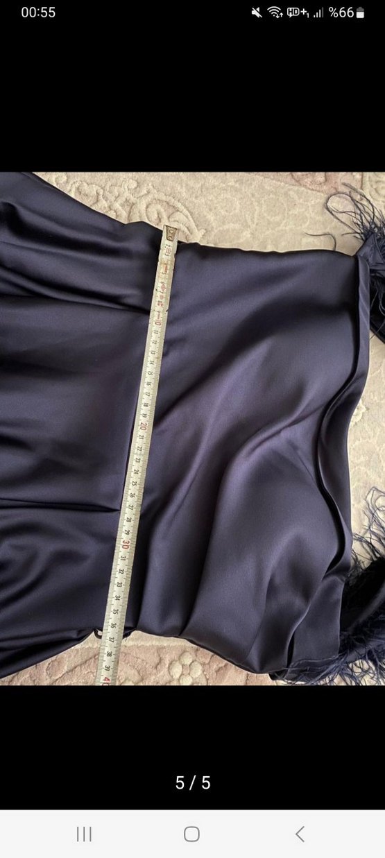 Saten Yırtmaçlı Abiye - Görsel 4