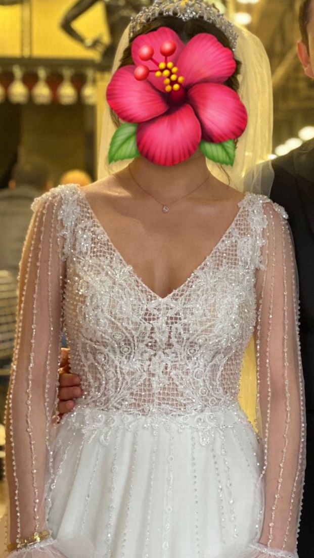 Modern Klasik A Kesim Uzun Gelinlik - Görsel 2