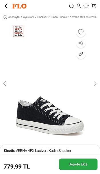 Kinetix sneaker converse