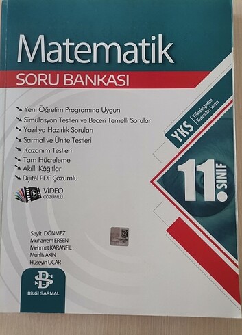 11. Sınıf Matematik Soru Bankası Bilgi Sarmal Yayınları 