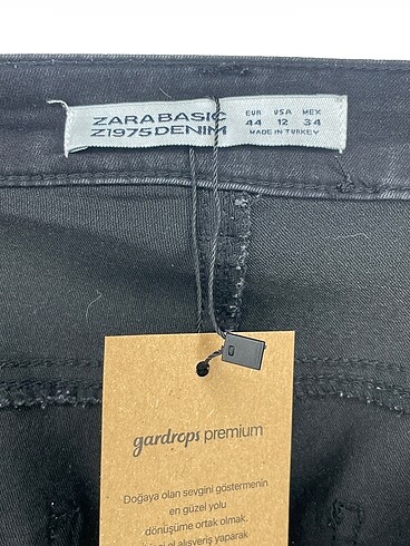 44 Beden siyah Renk Zara Jean / Kot %70 İndirimli.