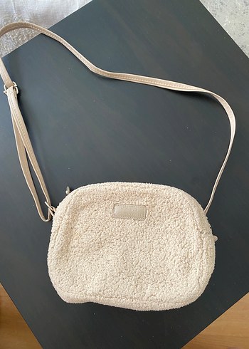 Krem Renkli Peluş Kadın Çanta