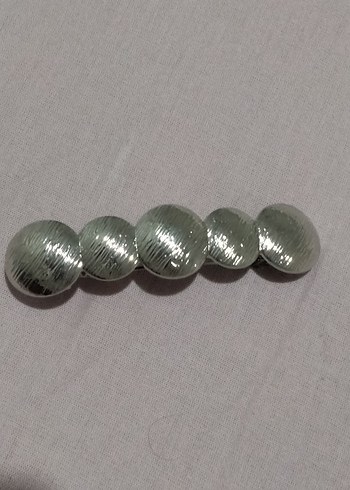 Gümüş Gri Metal Saç Tokası