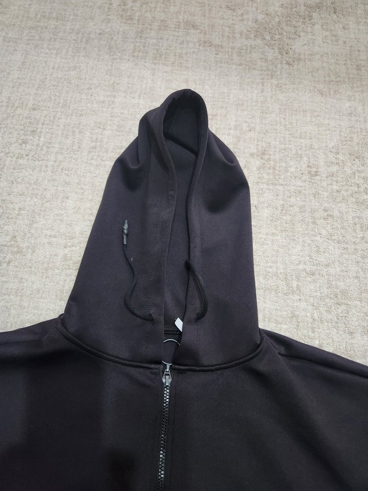 Siyah Kapüşonlu Fermuarlı Mini Sweatshirt - Görsel 5