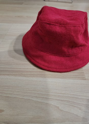 Kırmızı Kadın Bucket Şapka - Görsel 2