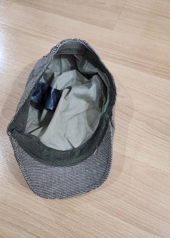 Bohem Gri Çizgili Erkek Kasket Şapka - Görsel 3