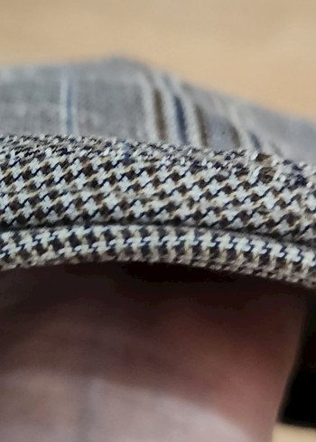 Bohem Gri Çizgili Erkek Kasket Şapka - Görsel 6