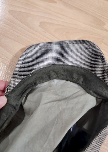 Bohem Gri Çizgili Erkek Kasket Şapka - Görsel 2