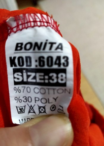 38 Beden Kırmızı Kadın Kumaş Pantolon