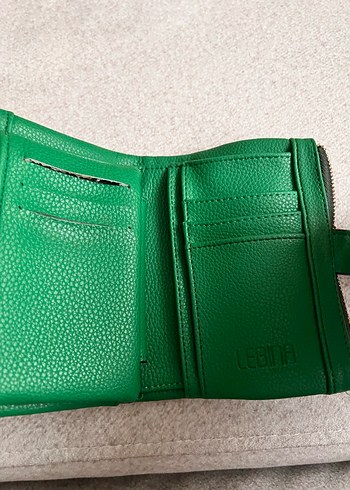 Yeşil Deri Fermuarlı Kadın Cüzdanı - Görsel 8