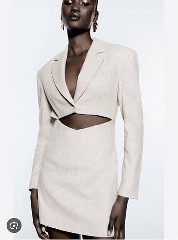 Zara blazer keten ceket elbise