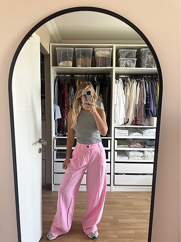 Zara yeni sezon pembe pantolon