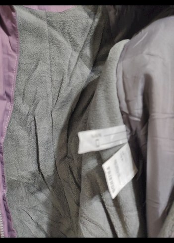 Kız Bebek Mor Fermuarlı kar tulumu - Görsel 7