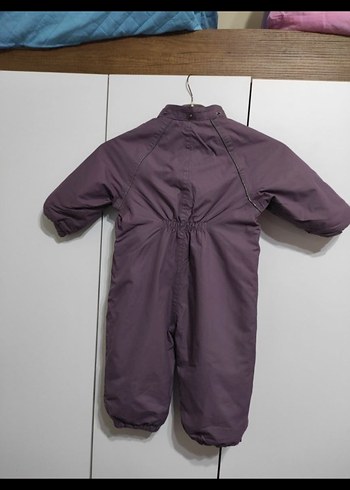 Kız Bebek Mor Fermuarlı kar tulumu - Görsel 2