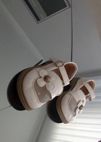 Kız Çocuk Beyaz Tokalı Babet - Görsel 6