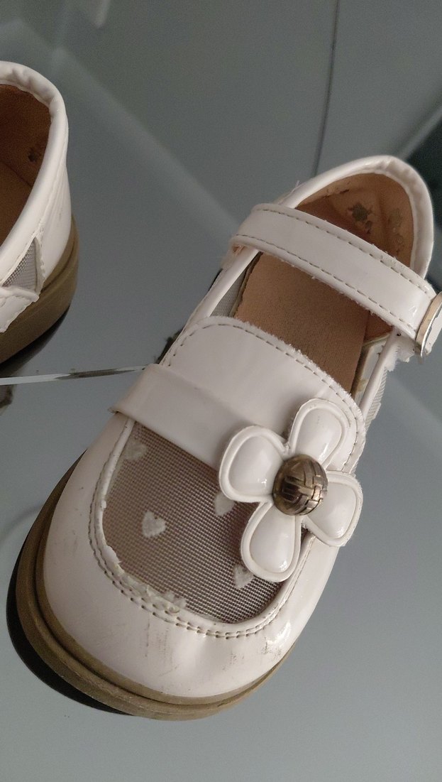 Kız Çocuk Beyaz Tokalı Babet - Görsel 3