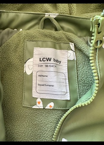 Kız Çocuk Kapüşonlu Baskılı Yağmurluk - Görsel 4