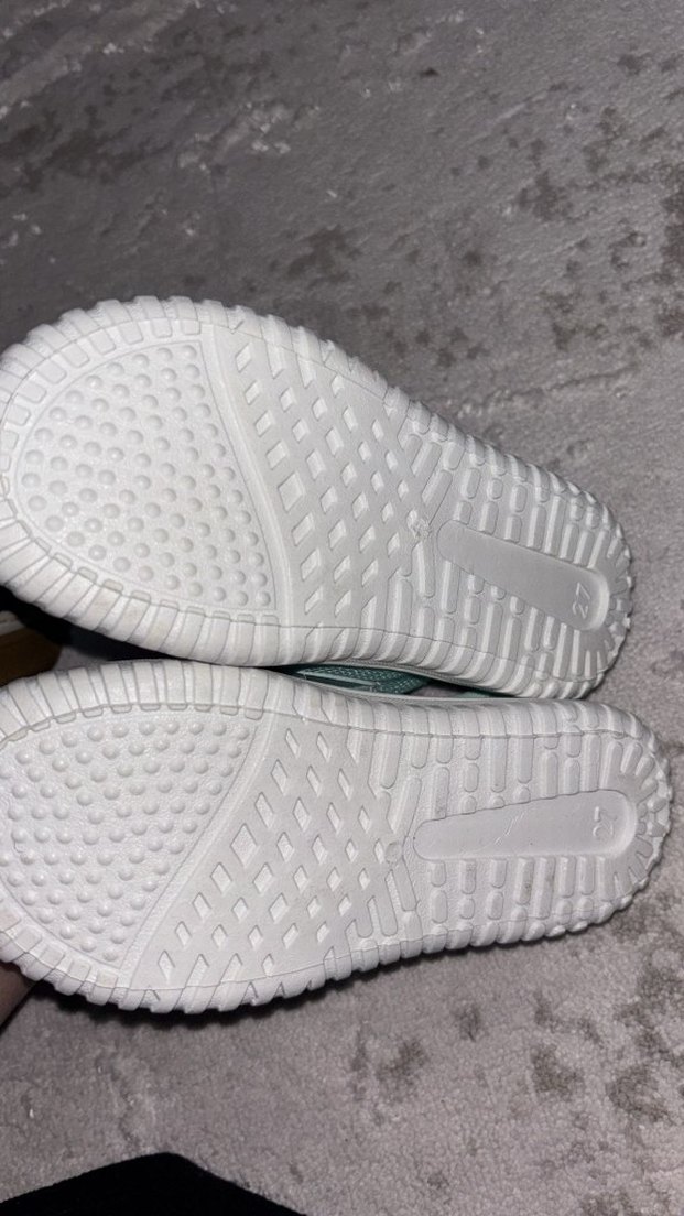 Kız Çocuk Mavi Baskılı Cırtlı Spor Ayakkabı - Görsel 2