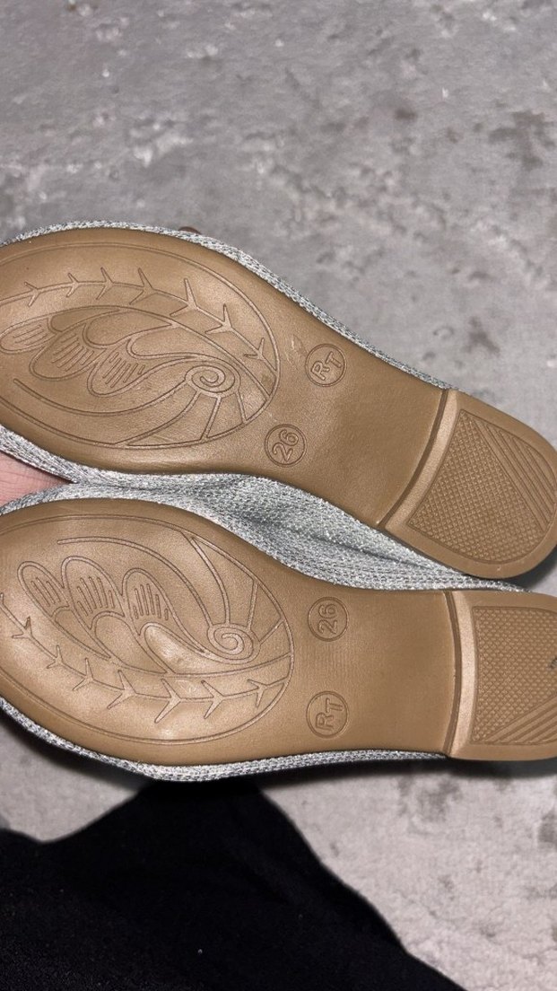 Kız Çocuk Gri Kürklü Babet Ayakkabı - Görsel 2