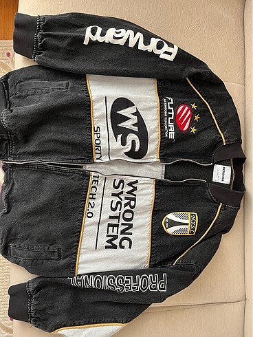 bershka erkek yarışcı bomber ceket