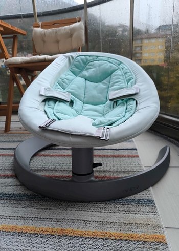 Turkuaz ve Gri Bebek Beşiği - Görsel 3