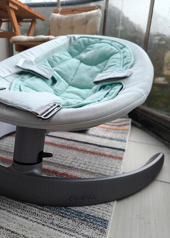 Turkuaz ve Gri Bebek Beşiği - Görsel 4