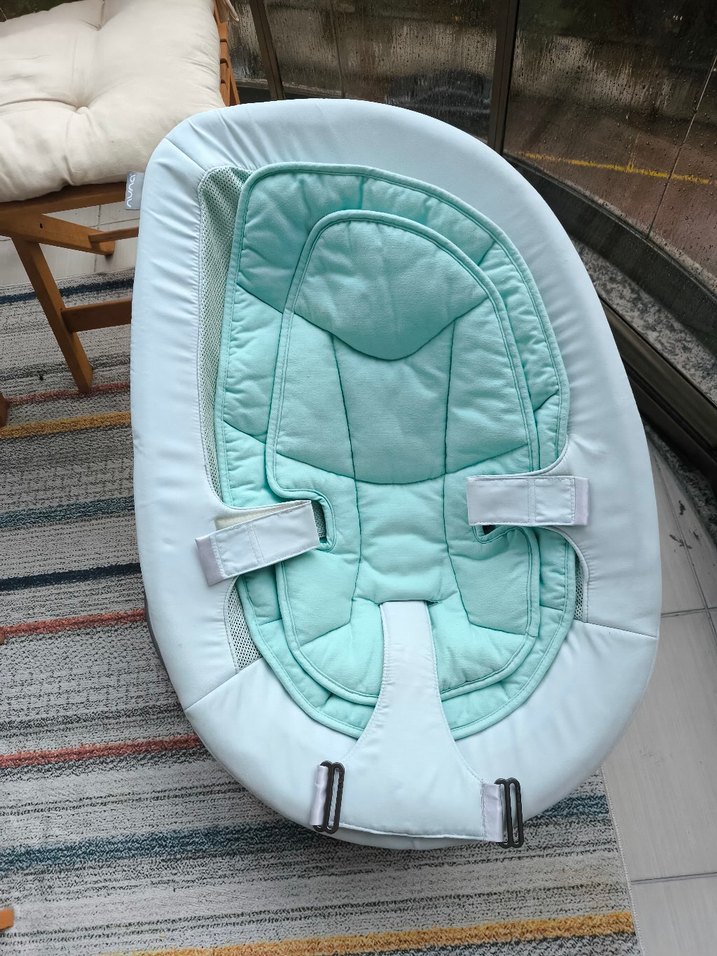 Turkuaz ve Gri Bebek Beşiği - Görsel 2